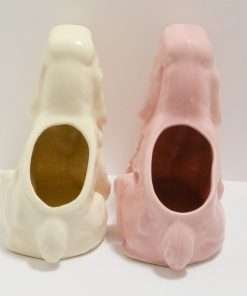 Vintage McCoy Cocker Spaniel Planters back