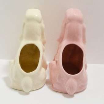Vintage McCoy Cocker Spaniel Planters back