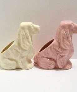 Vintage McCoy Cocker Spaniel Planters Side 2