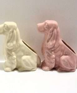 Vintage McCoy Cocker Spaniel Planters 1