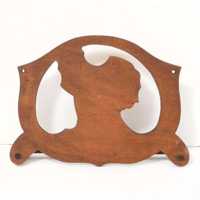 Vintage Terrier Pup Towel Rack Back