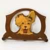 Vintage Terrier Pup Towel Rack