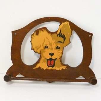 Vintage Terrier Pup Towel Rack