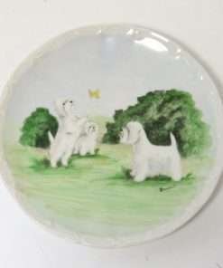 Maltese Dogs Hand-painted Dish
