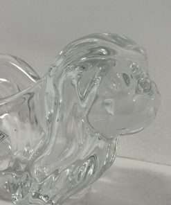 Vannes Le Chatel Lead Crystal Pekingese Dog Candy Dish Vlose
