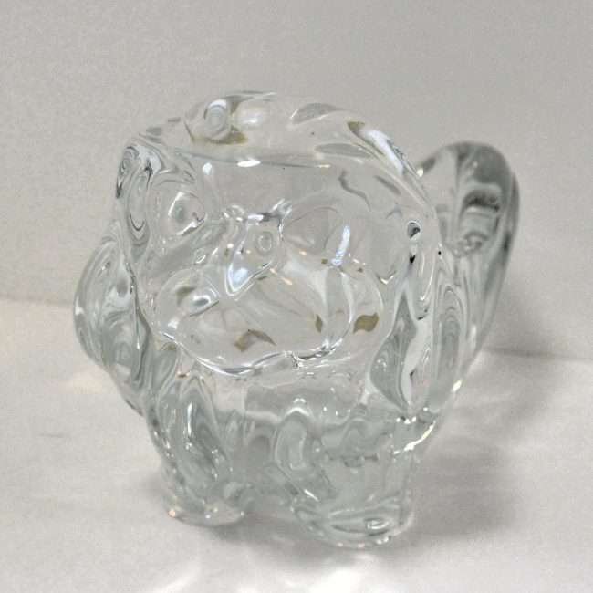 Vannes Le Chatel Lead Crystal Pekingese Dog Candy Dish Front