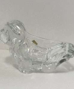 Vannes Le Chatel Lead Crystal Pekingese Dog Candy Dish 1