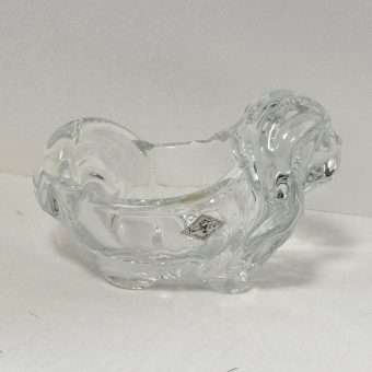 Vannes Le Chatel Lead Crystal Pekingese Dog Candy Dish 2