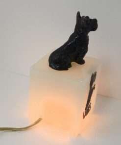 Art Deco Scottish Terrier Lamp Back