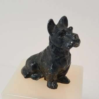 Art Deco Scottish Terrier Lamp Close