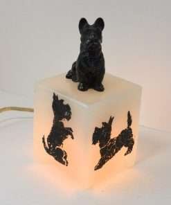 Art Deco Scottish Terrier Lamp Full