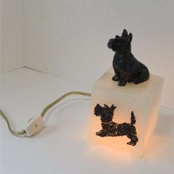 Art Deco Scottish Terrier Lamp 1