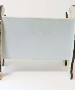 Vintage Wood Terrier Dog Child's Step Stool Back