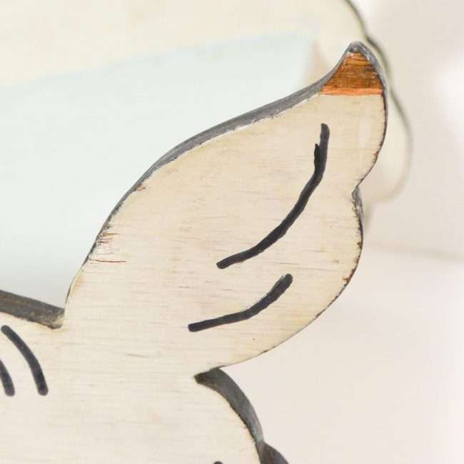 Vintage Wood Terrier Dog Child's Step Stool 6