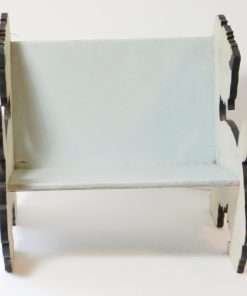 Vintage Wood Terrier Dog Child's Step Stool Front