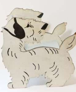 Vintage Wood Terrier Dog Child's Step Stool 2