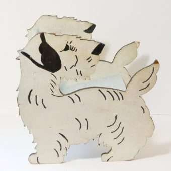 Vintage Wood Terrier Dog Child's Step Stool 2