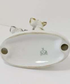 Vintage Porcelain Fox Terrier Pair Bottom