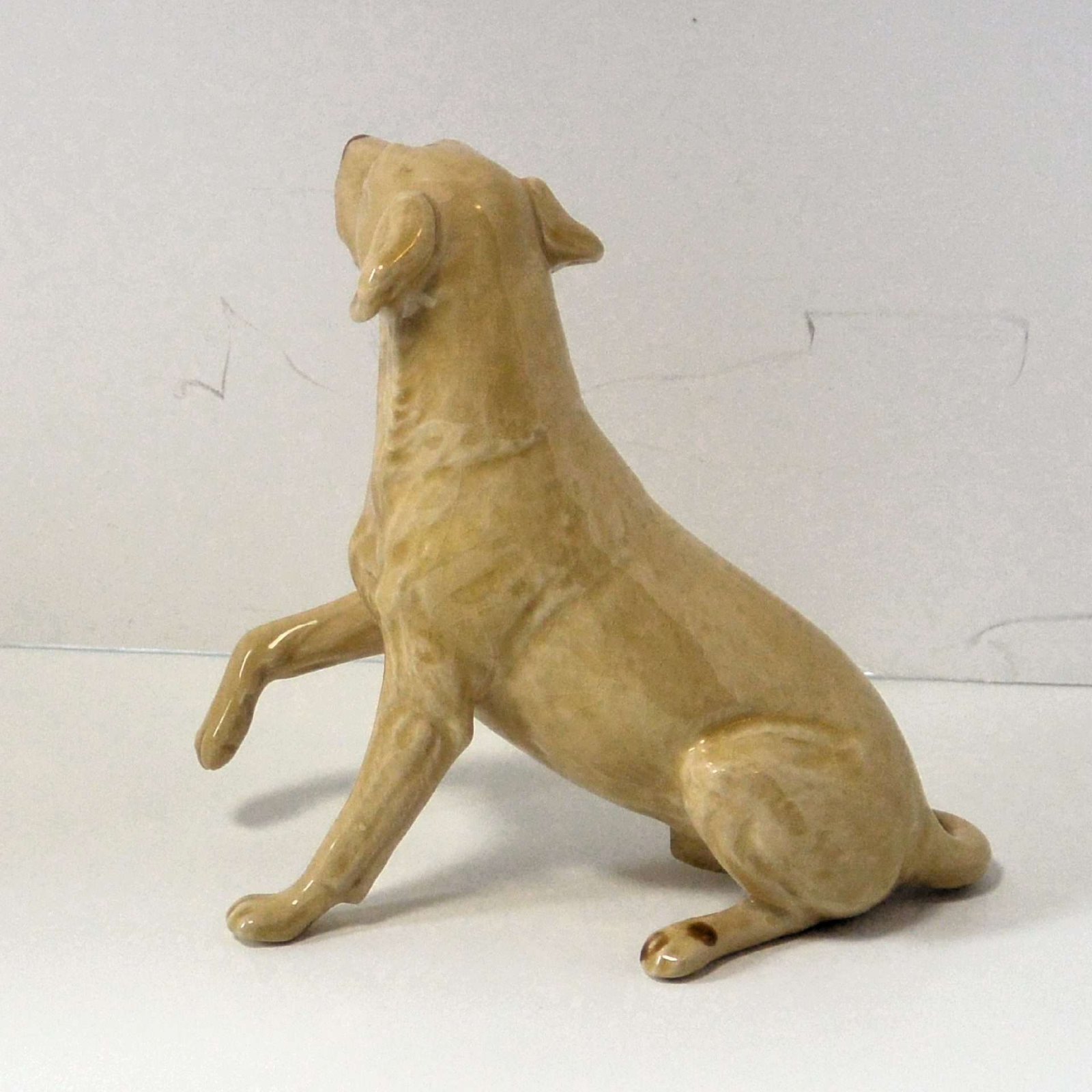 Vintage British Porcelain Yellow Labrador Retriever Figurine #3 - A Dogs Tale Collectibles