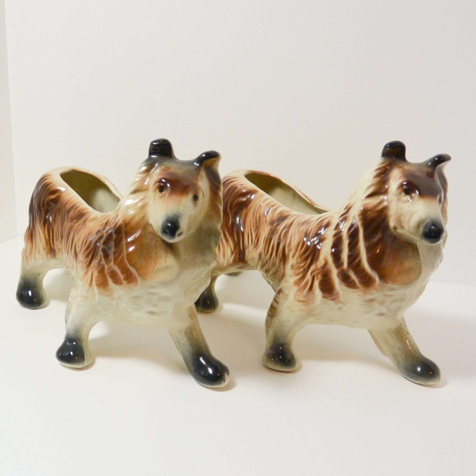 Mid-Century Pair of Collie Planters POT-2197