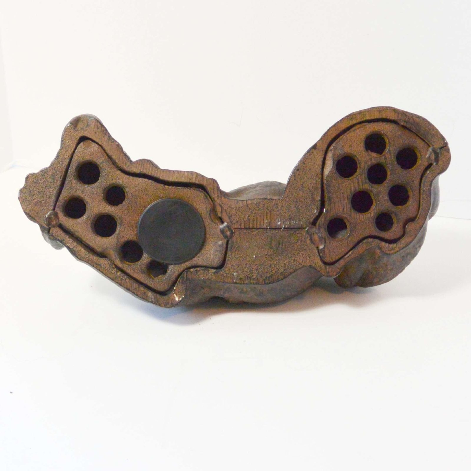 Antique Cast Iron Resting Newfoundland Dog Still Bank - Image 9