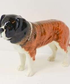 Vintage Porcelain Saint Bernard Dog Figurine c. 1968-1989
