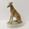 Antique Porcelain Whippet Figurine - Zsolnay Hungary c.1930's