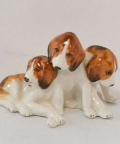 Occupied Japan Beagle Dogs Figurine