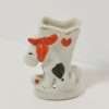 Occupied Japan "Mini" Bud Vase With Puppy c.1945-1952