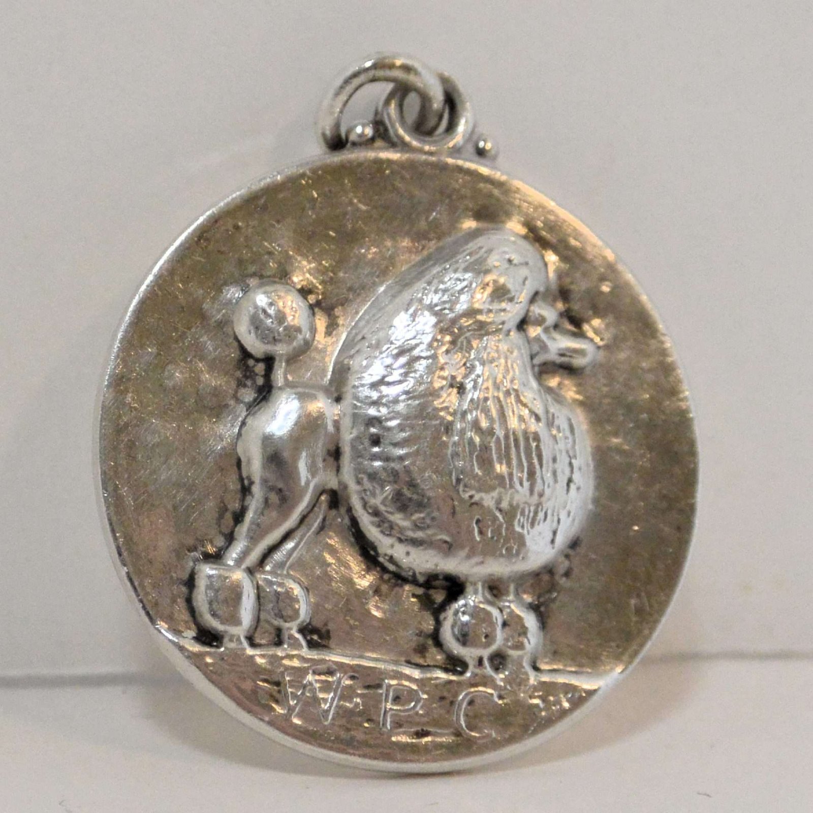 Vintage Sterling Silver Standard Poodle Dog Head Pendant JWL-2248