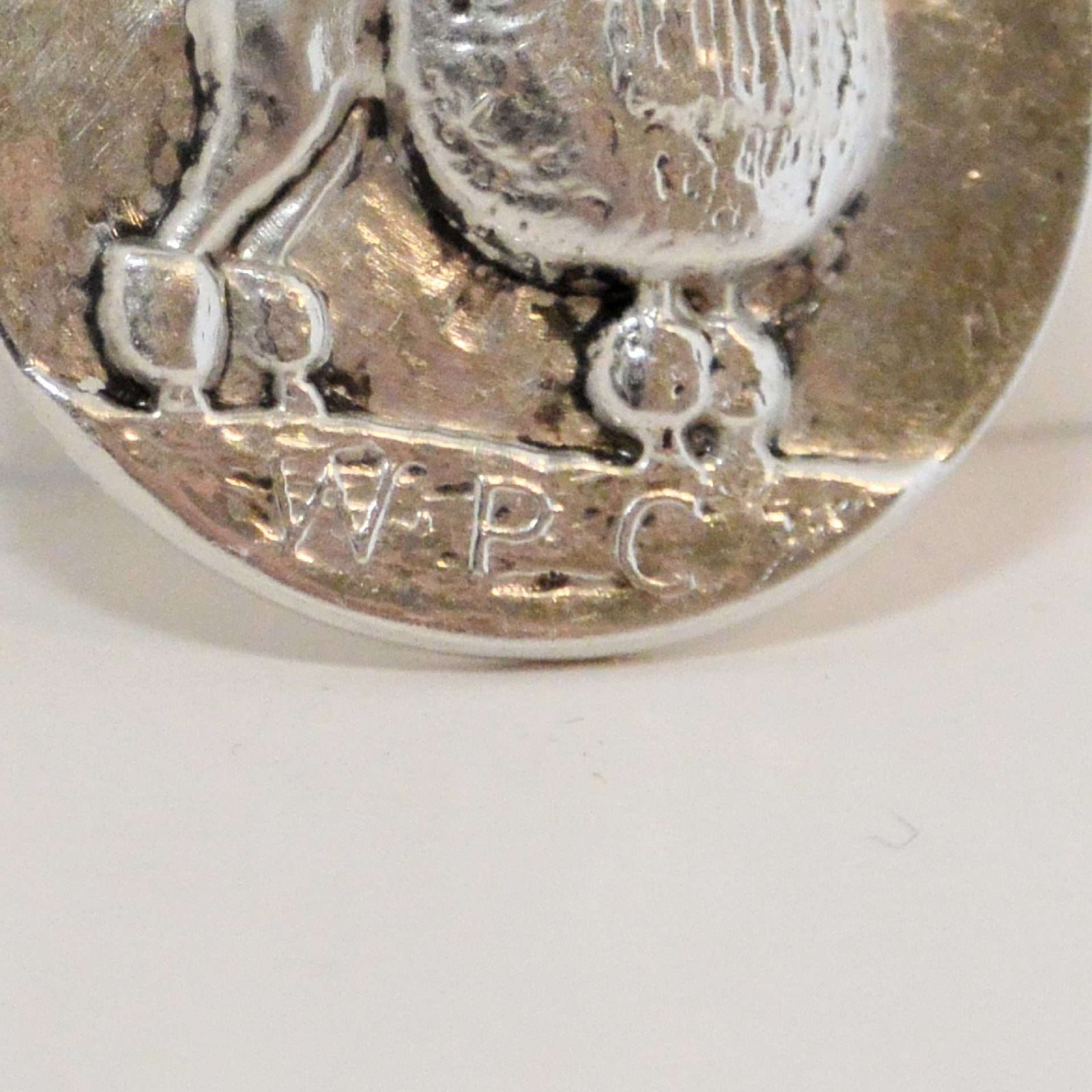 Vintage Sterling Silver Standard Poodle Dog Head Pendant #1 - A Dogs Tale Collectibles