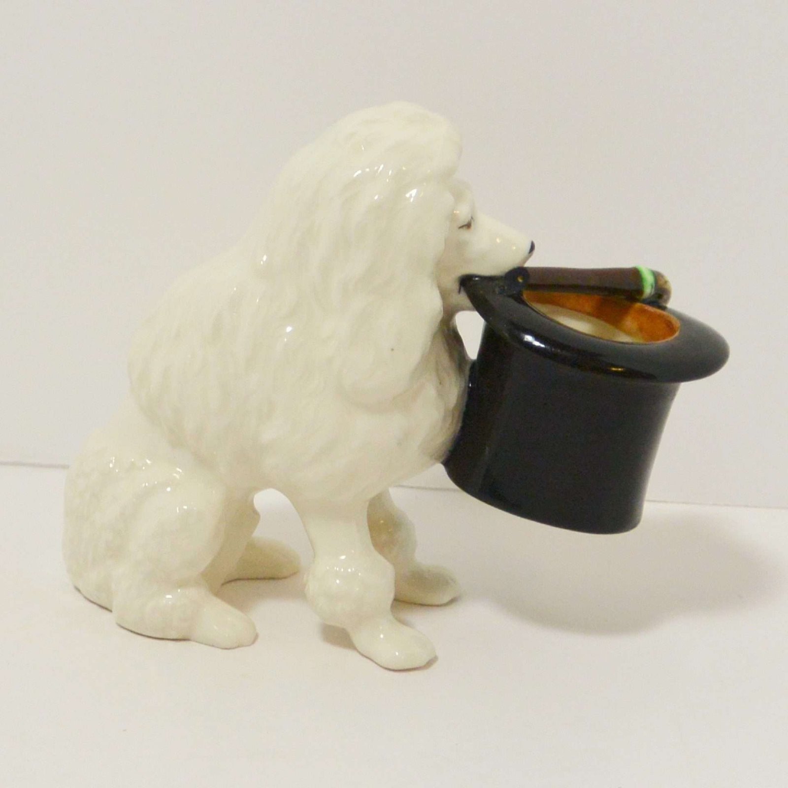 Vintage Poodle with Top Hat & Cane Matchstick Holder CRM-2927