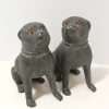 Antique Victorian Pug Pounce Pots with Glass Eyes 4
