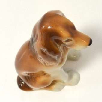 Royal Dux Porcelain Spaniel Dog Figurine 1