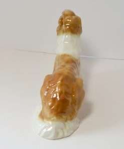 Porcelain Reclining Borzoi Dog Figurine-Back