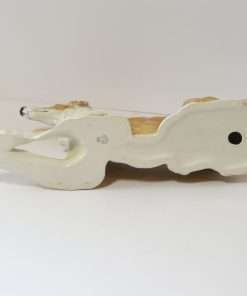Porcelain Reclining Borzoi Dog Figurine-Bottom