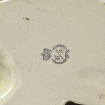 Porcelain Reclining Borzoi Dog Figurine Makers Mark