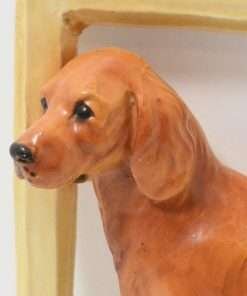 Mortens Studio Golden Retriever Dog Wall Plaque- Close