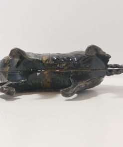 Cast Iron Newfoundland Rescue Pack Dog Still Bank Bottom