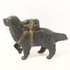Cast Iron Newfoundland Rescue Pack Dog Still Bank-3