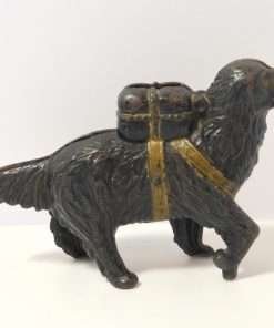 Cast Iron Newfoundland Rescue Pack Dog Still Bank2