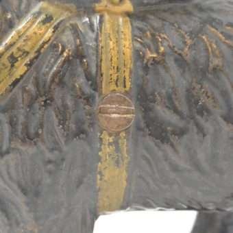 Cast Iron Newfoundland Rescue Pack Dog Still Bank Screw