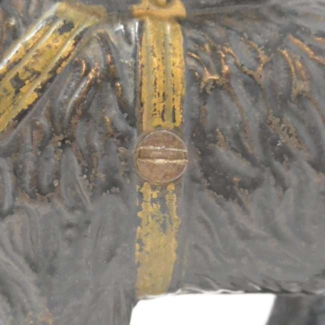 Cast Iron Newfoundland Rescue Pack Dog Still Bank Screw