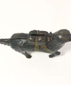 Cast Iron Newfoundland Rescue Pack Dog Still Bank1