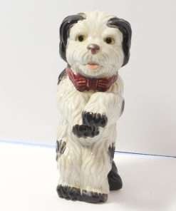 Majolica Shih Tzu Dog Figurine