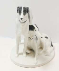 Art Deco Pfeffer Gotha Porcelain Borzoi Pair c.1900-1934