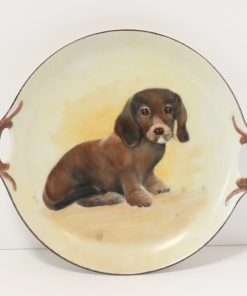 Vintage Dachshund Hand-Painted Porcelain Dish