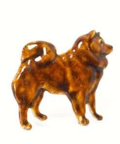 Rare Sterling Silver and Enamel Chow Chow Dog Pin