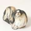 Hungarian Hollahaza Porcelain Pekingese Dog Figurine