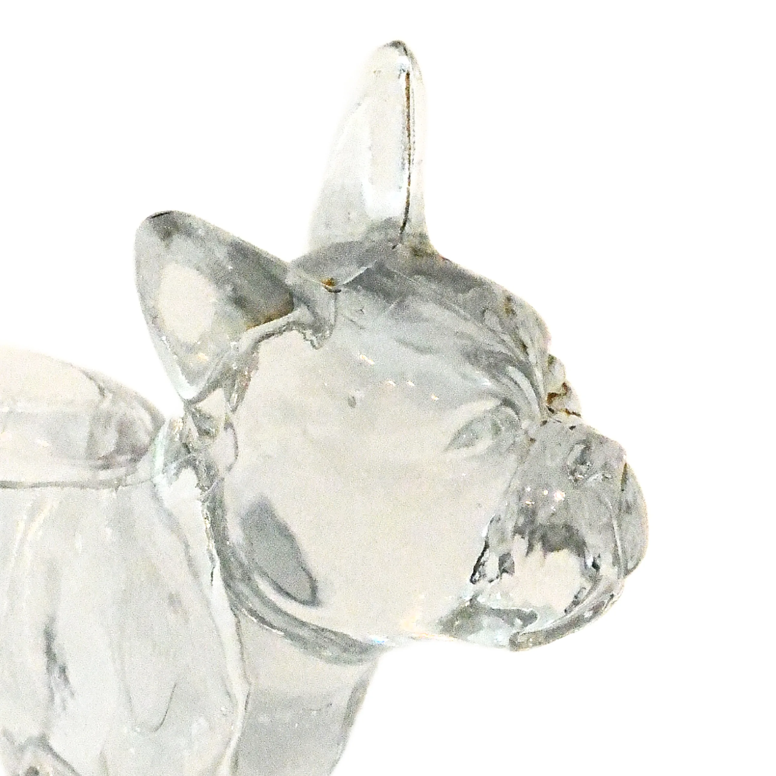 Figural Boston Terrier Glass Covered Candy Dish c. 1929 - Image 4